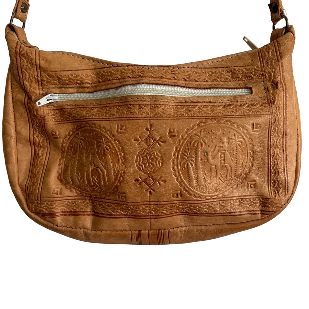 Moroccan Handcrafted Leather Shoulder Bag